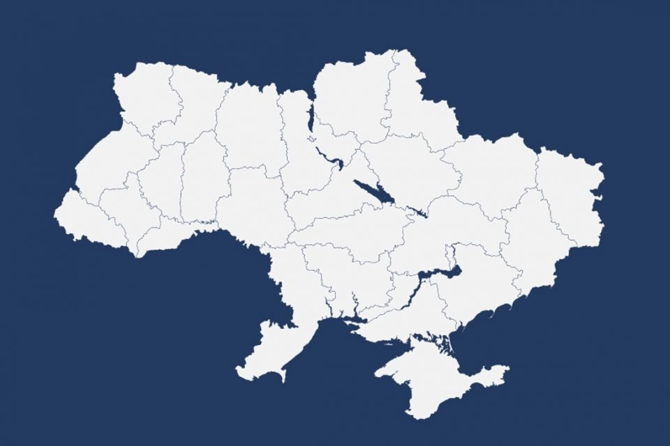 Mapa Ucrania