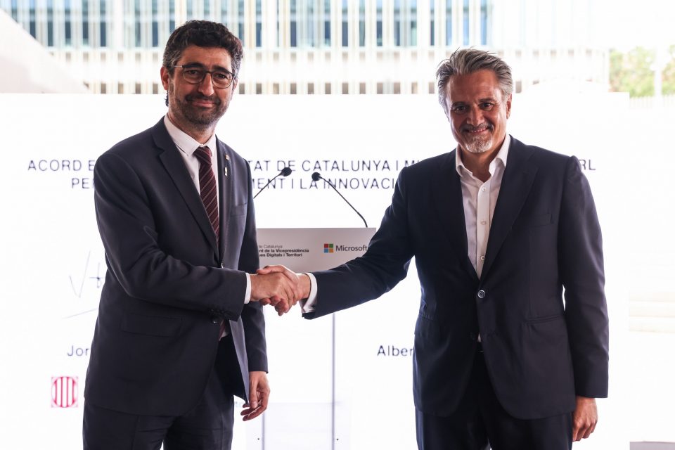 Acuerdo de colaboración Generalitat de Catalunya y Microsoft