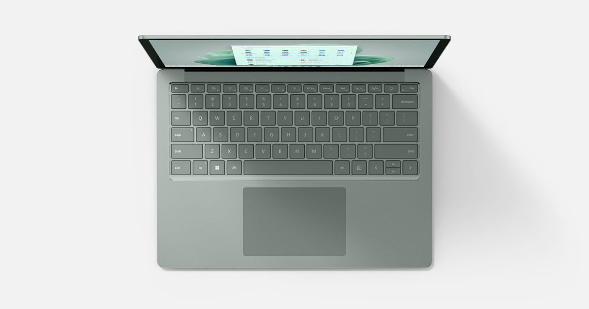 Surface Laptop 5 abierto