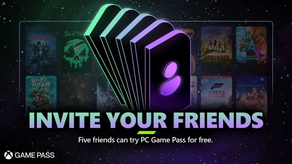 Invitación Xbox Game Pass