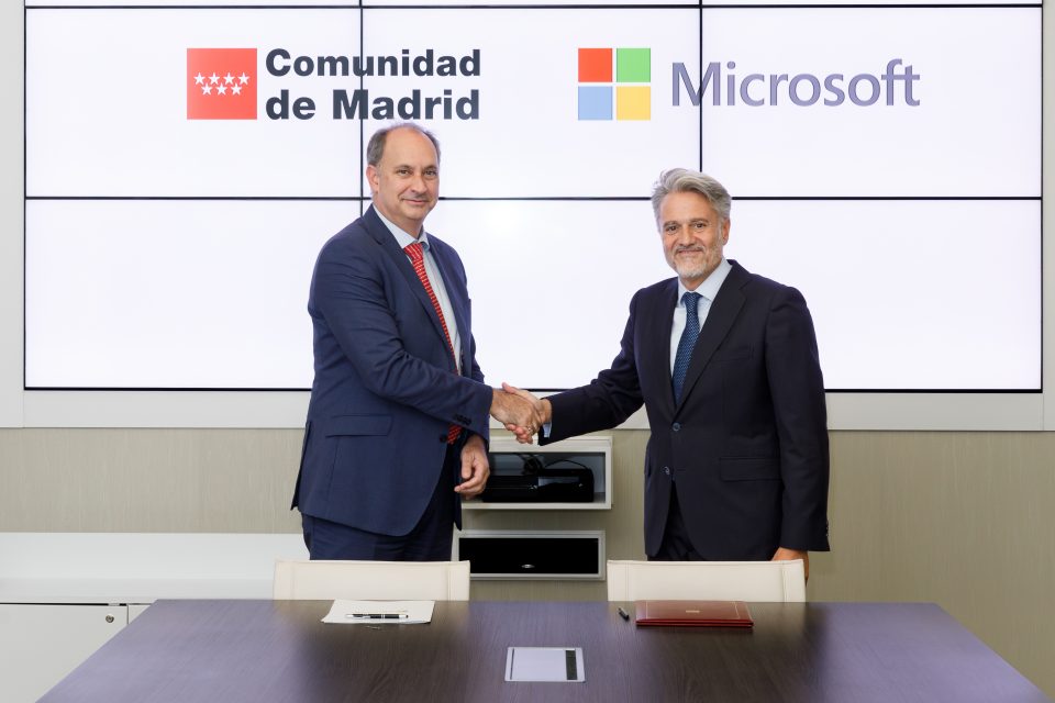 Firma MoU Comunidad Madrid-Madrid Digital-Microsoft