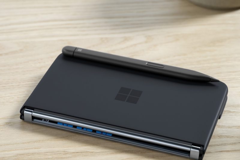 A Surface Duo 2 phone and a Surface pen