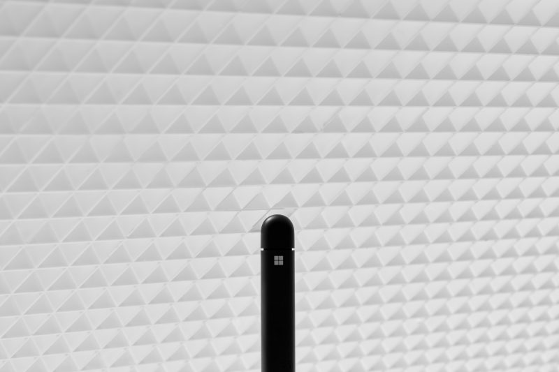 Surface Slim Pen 2 standing on its point