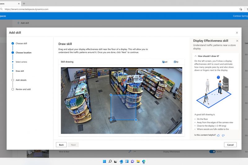 A screenshot of Dynamics 365 Connected Spaces
