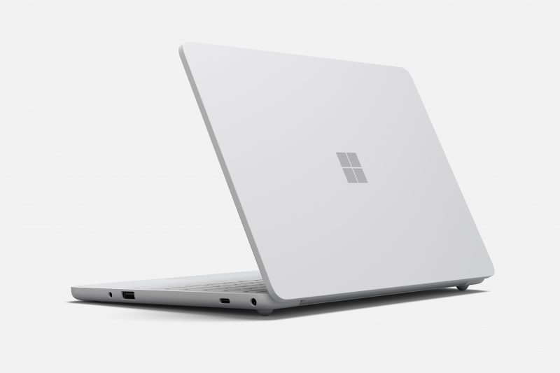 A view of the back of a Surface laptop