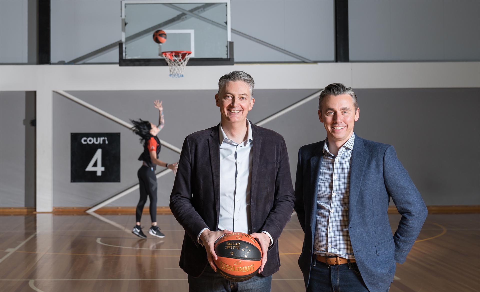 Anthony Moore, CEO of Basketball Australia & Ian Heard, Microsoft General Manager for Digital Workplace and Collaboration