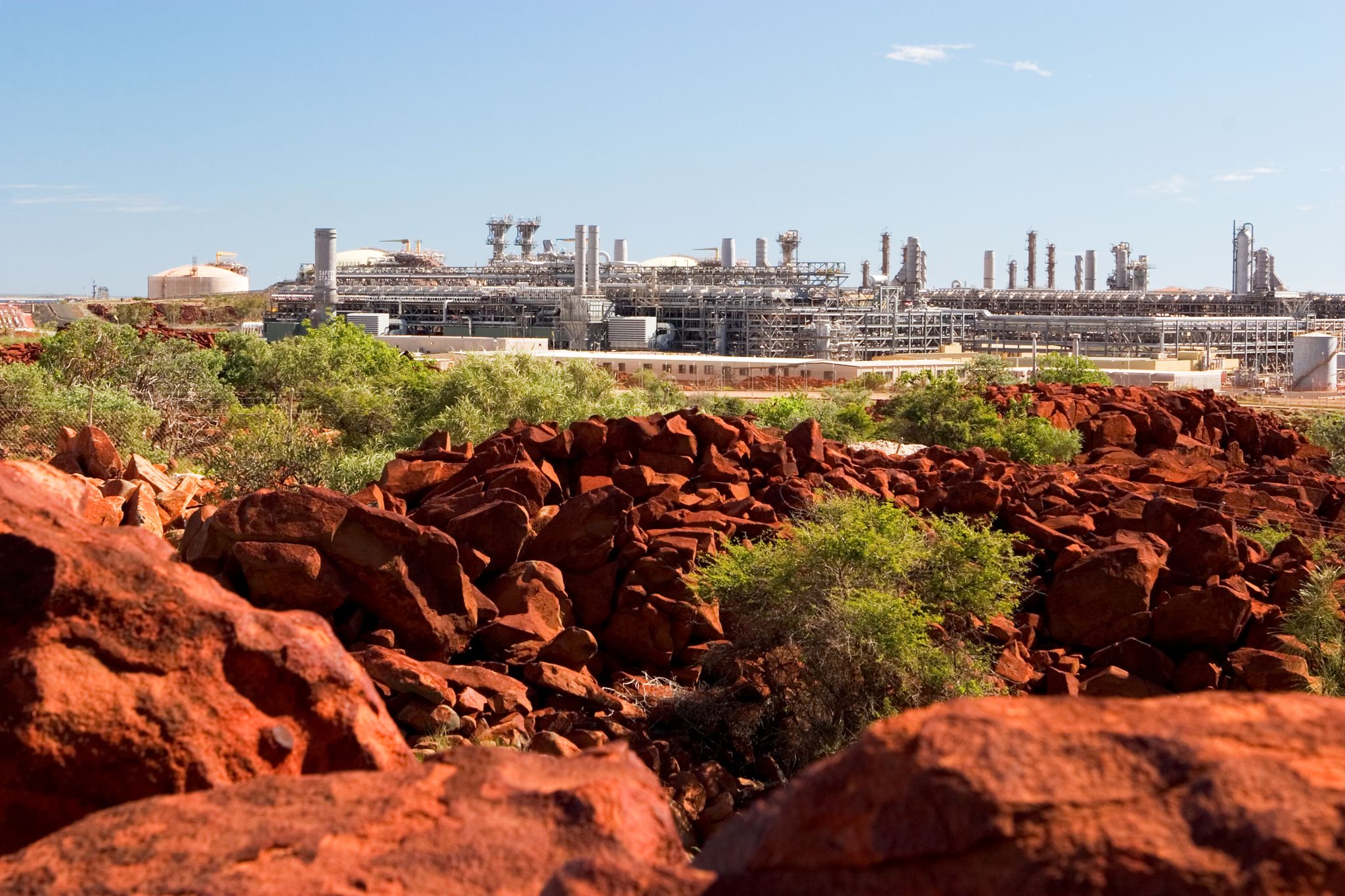 Outdoor image of Karratha Gas Plant