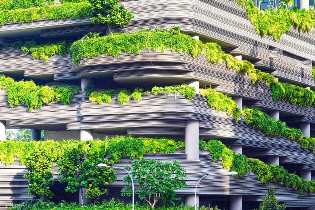 Greenery embedded with architecture