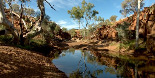 Weeli Wolli Creek a billabong in Western Australia.