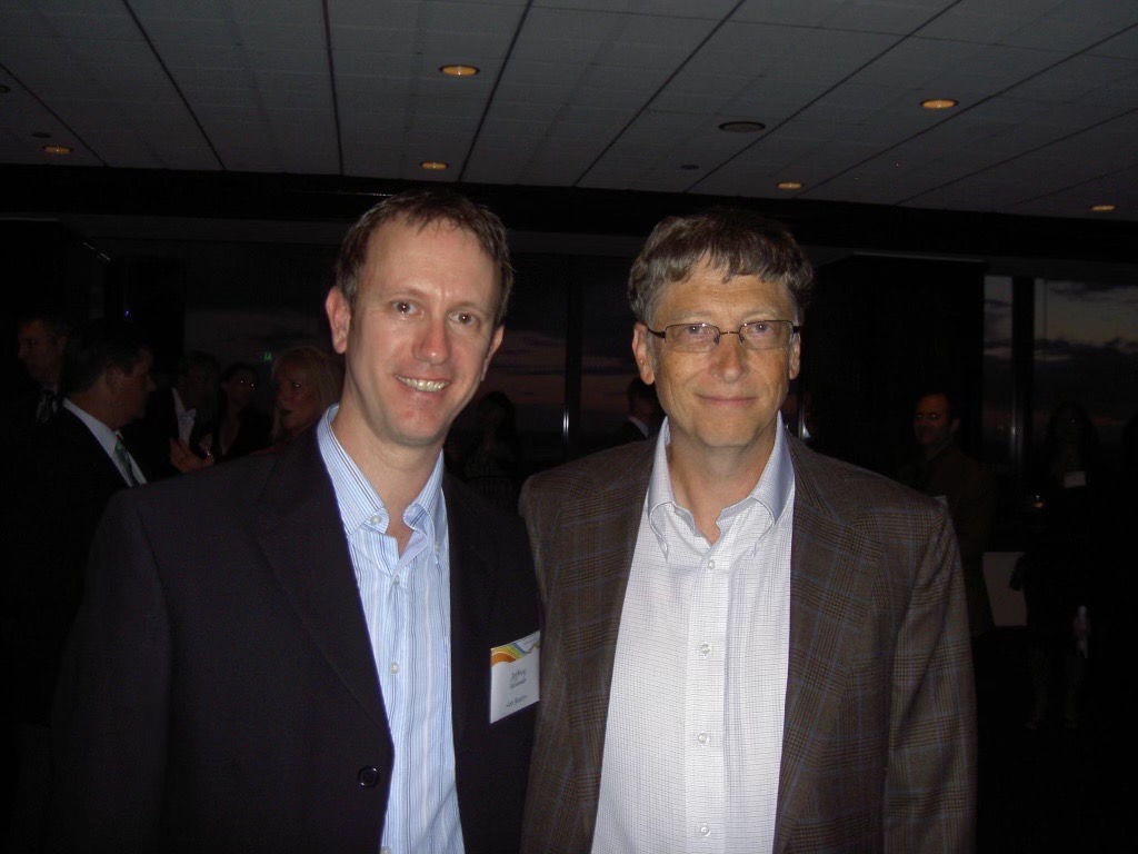 Photo with Jeff and Bill Gates