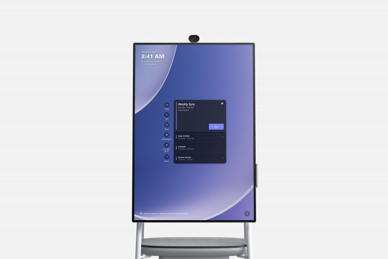 Image render of Surface Hub 3 in 50-inch in portrait configuration