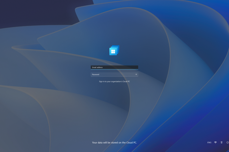 Screenshot of Windows 365 Boot screen