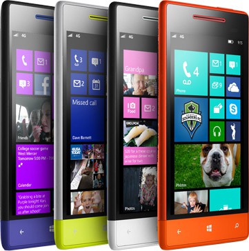 Microsoft Lumia phone with apps