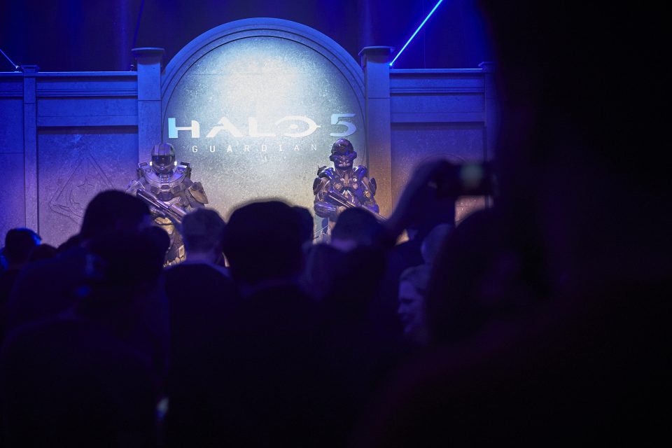 Four teams of four – made up of YouTubers and Fans – battled it out on stage to become the UK Halo Champions