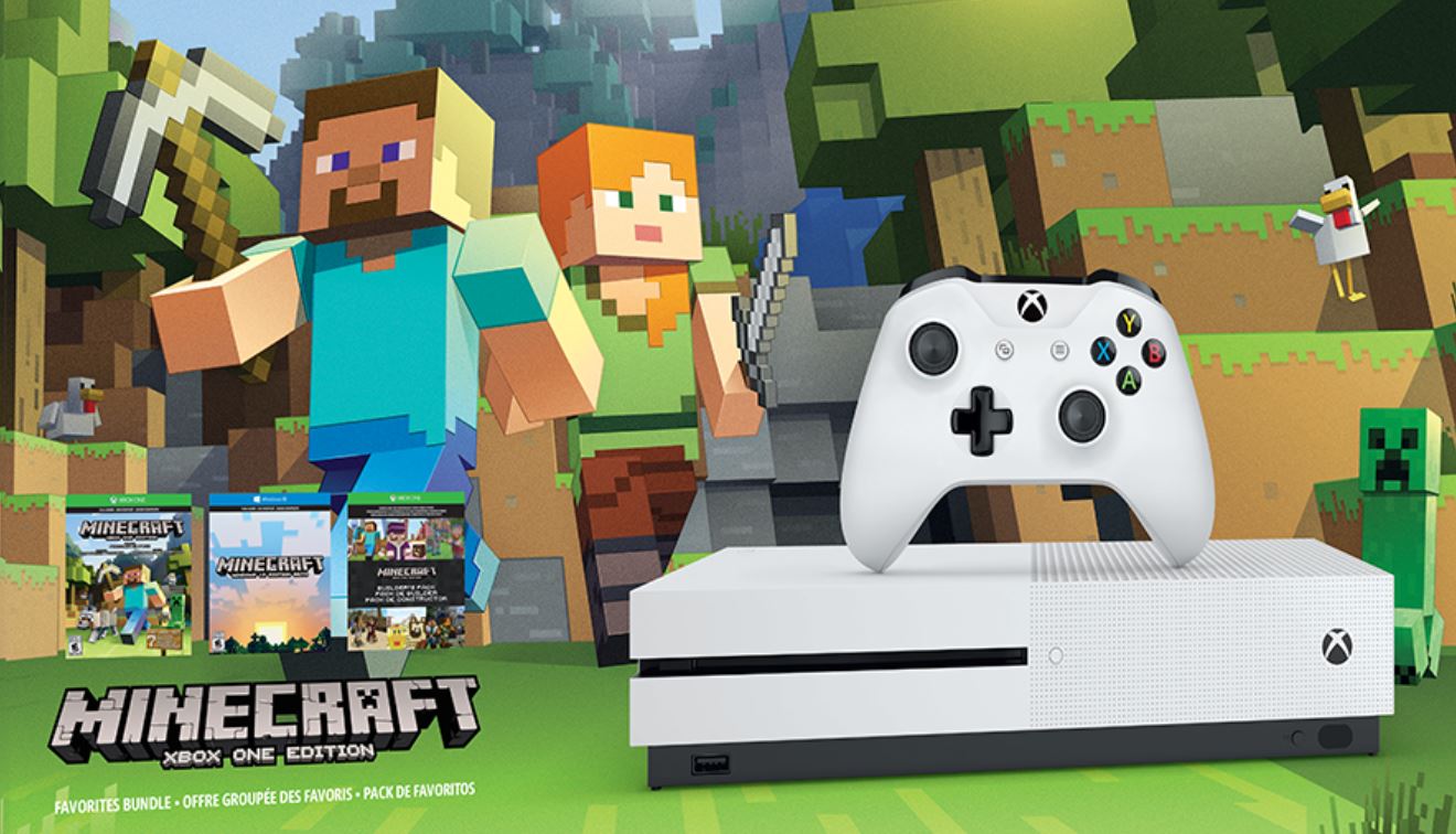 Breathing Be Novelist Microsoft releases special edition Minecraft Xbox One S bundle