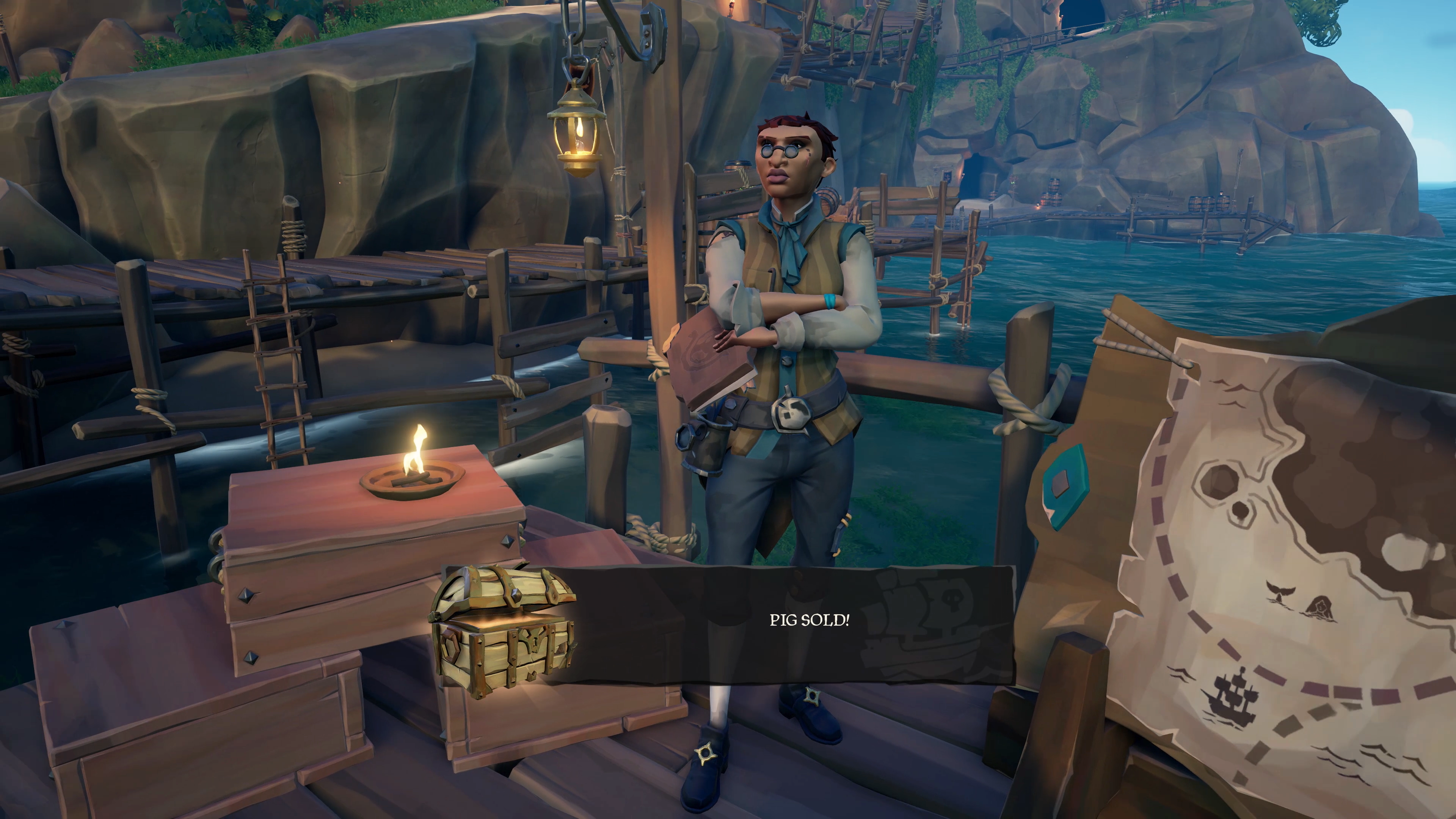 A merchant in Sea of Thieves.