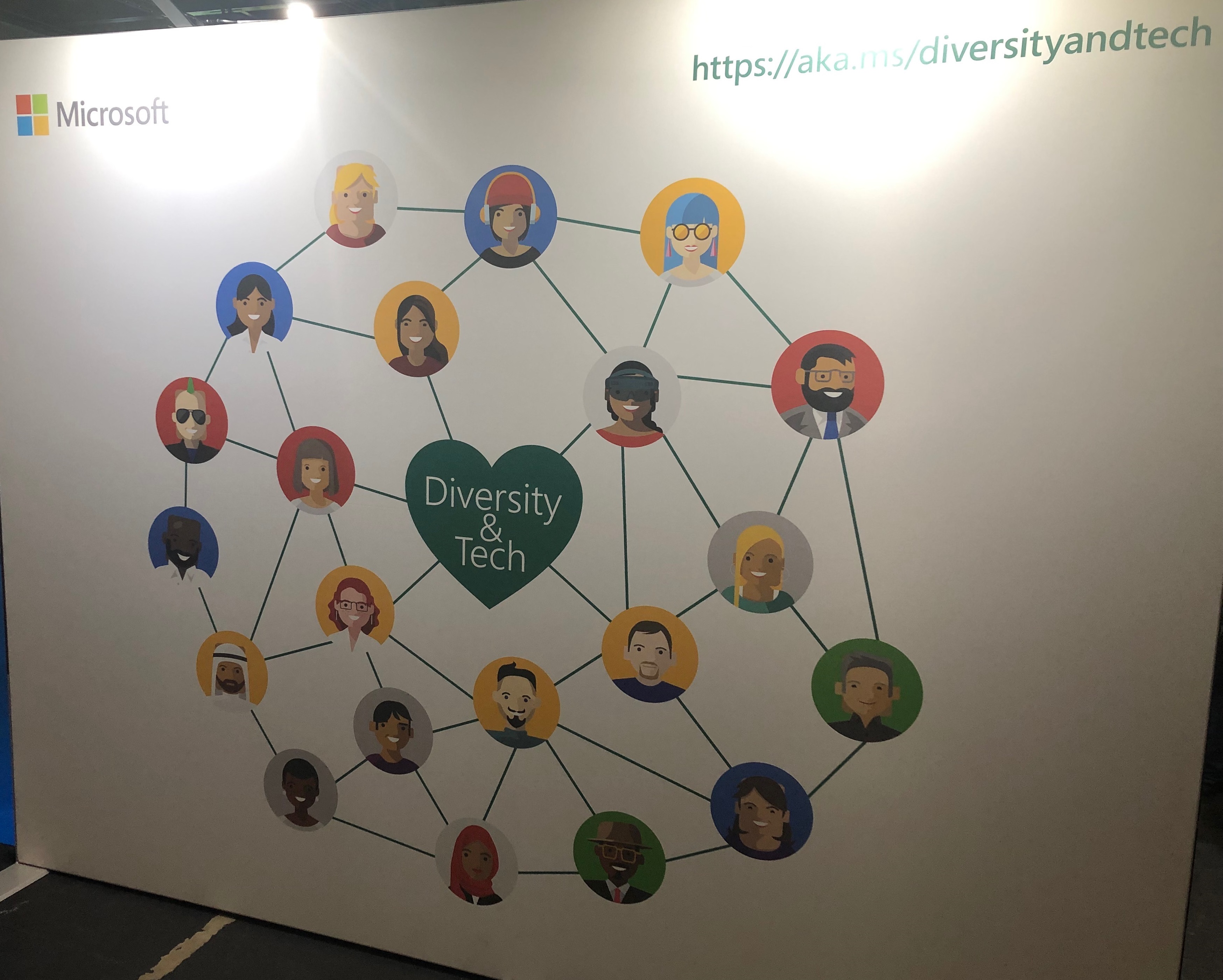 A poster recognising diversity at Microsoft