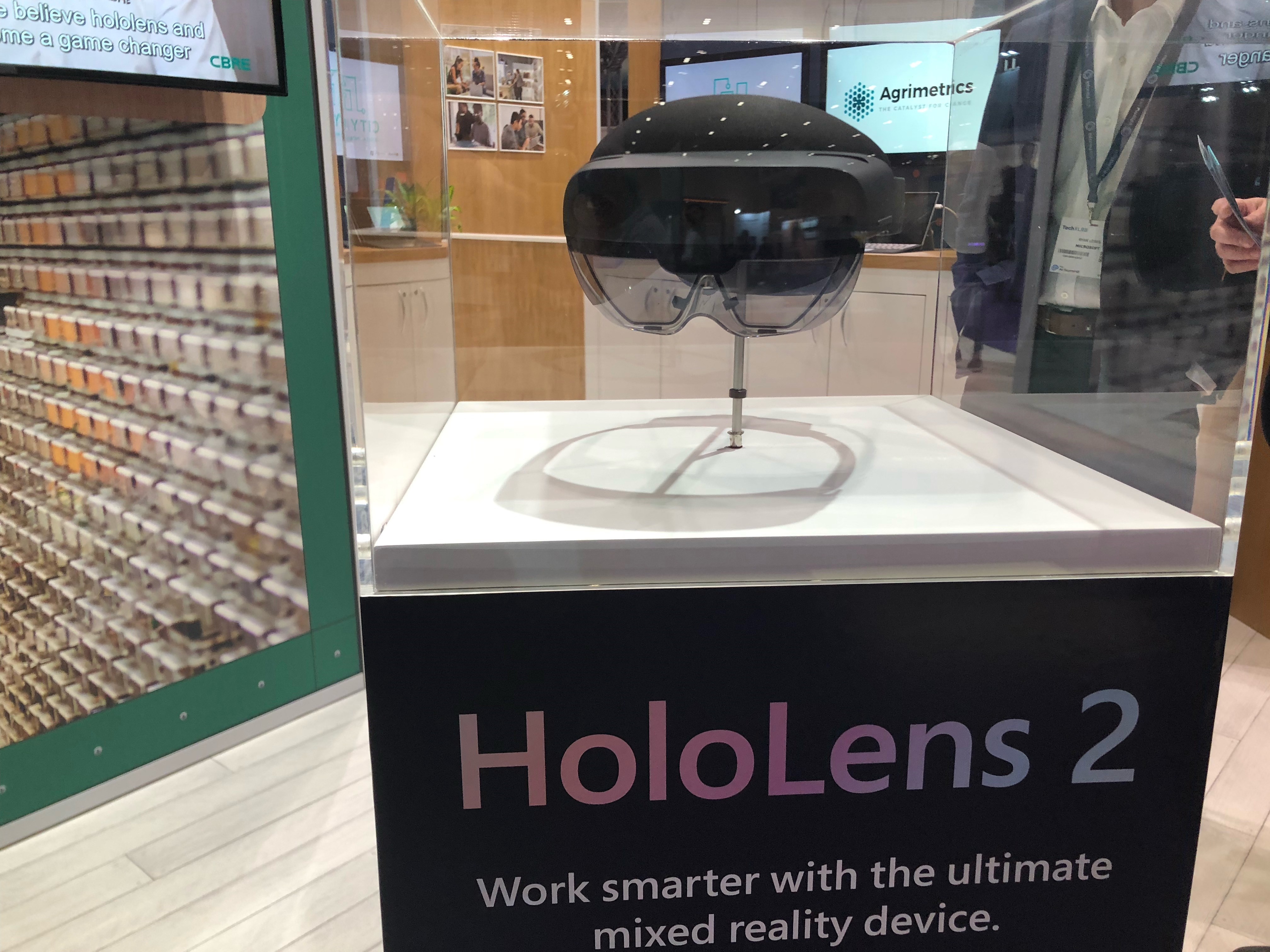 HoloLens 2 was on display at the ExCeL