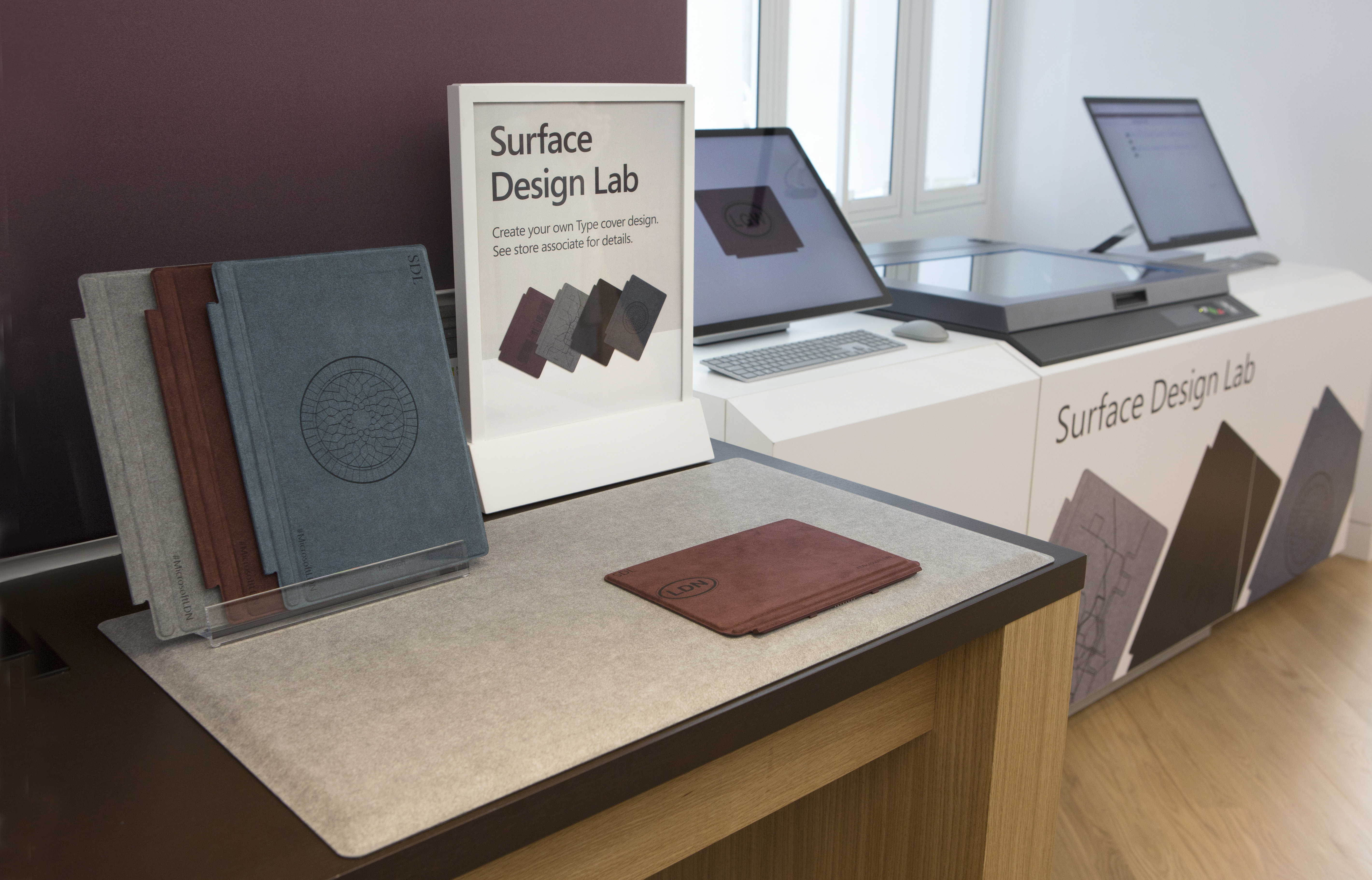 Surface devices in Microsoft's London Store