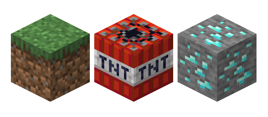 Minecraft Blocks Transparent 1 
