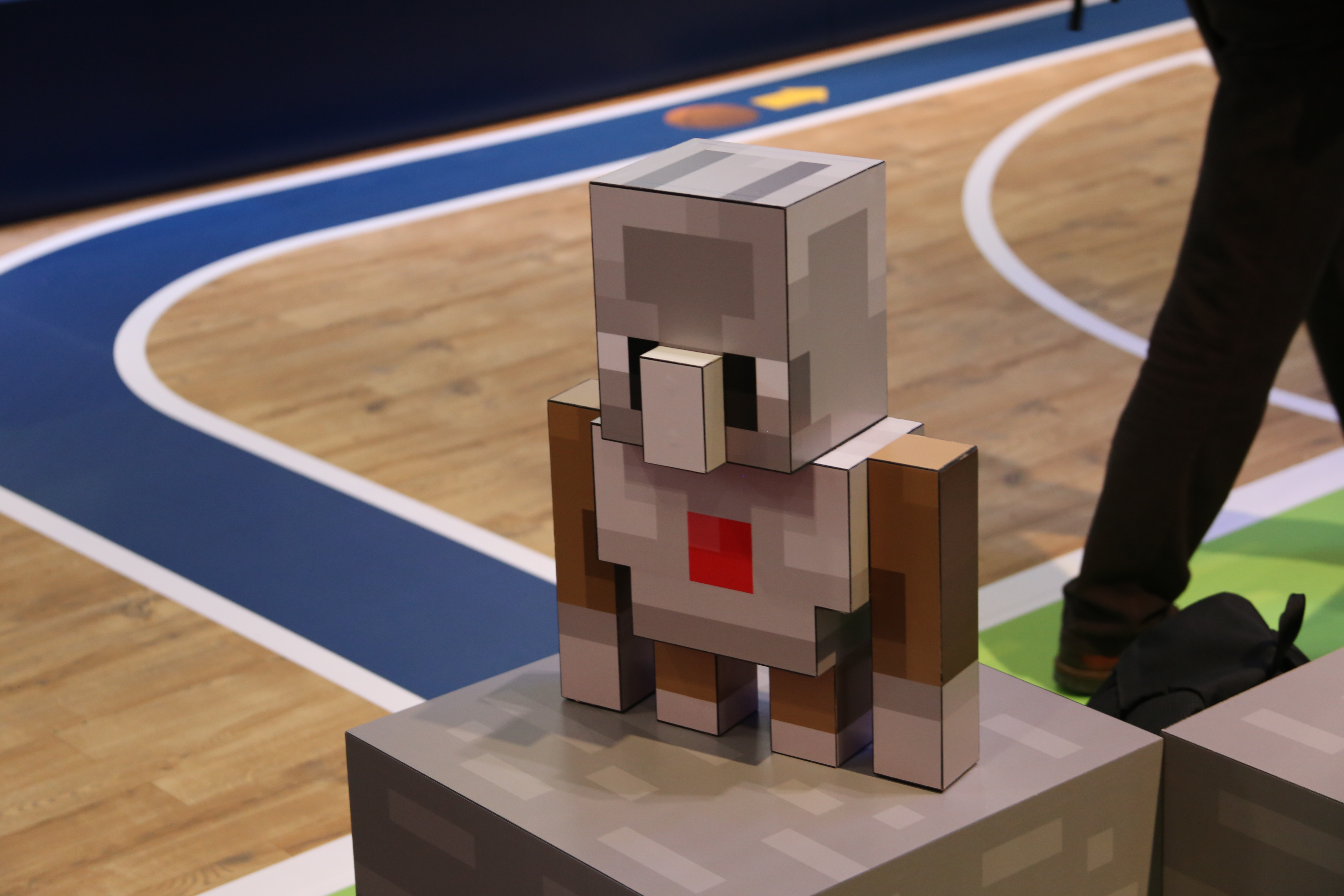 A model of a Minecraft agent, which can be programmed to complete tasks