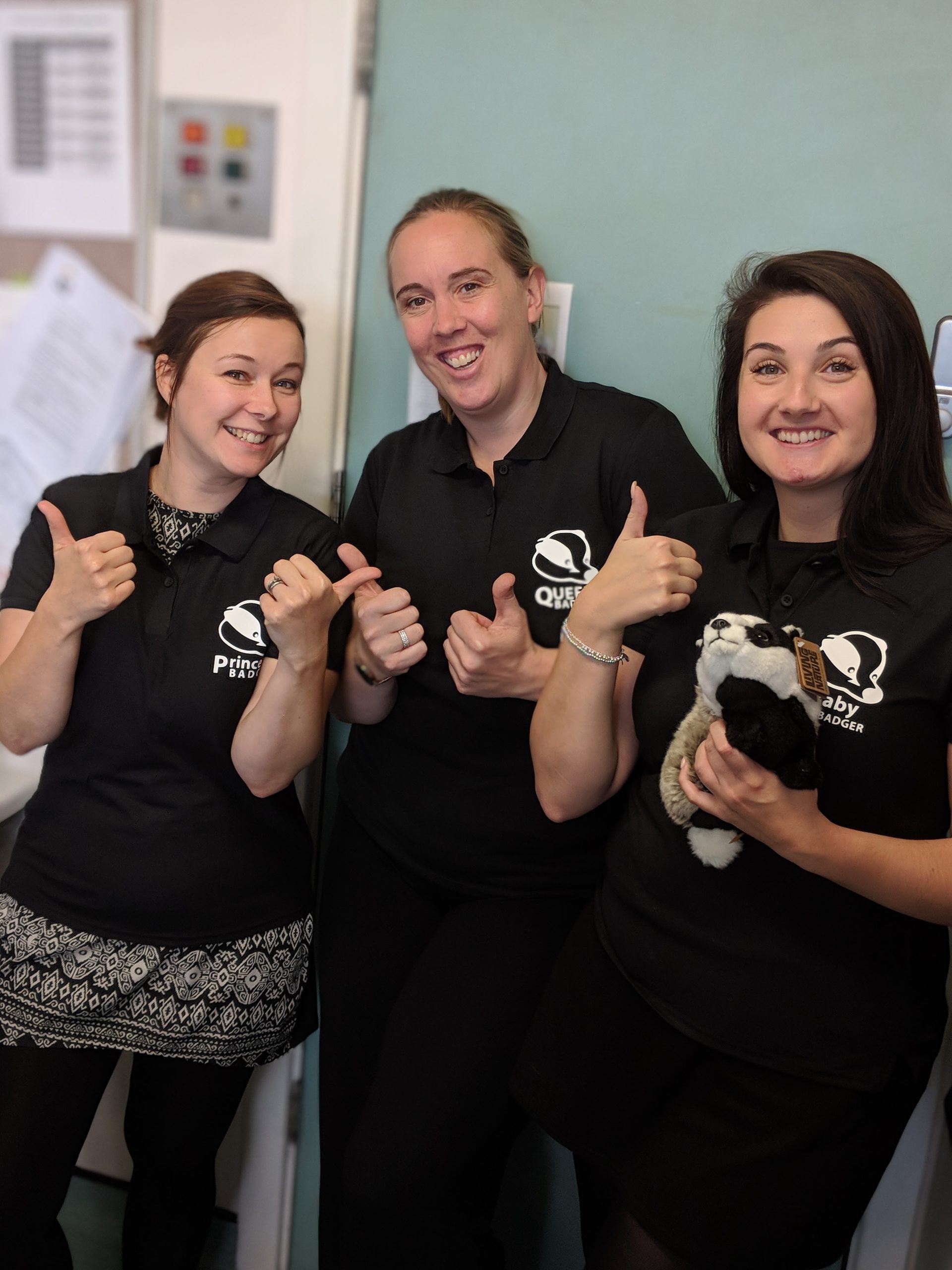 The Epsom and St Helier NHS Trust BadgerNet team, including Digital Midwife Victoria Mustafa (left)