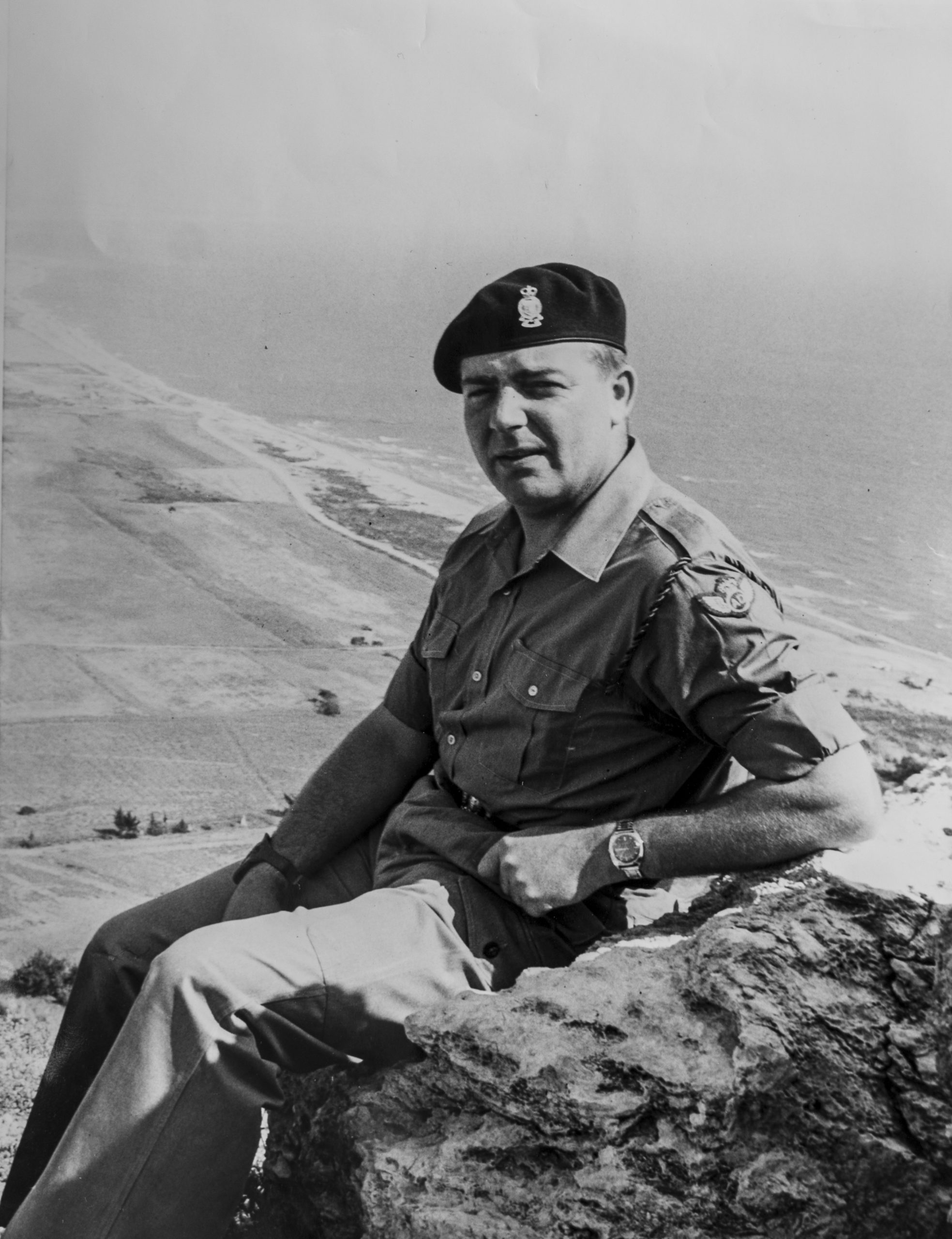 Frank Durrans in Cyprus in 1970 during his military career