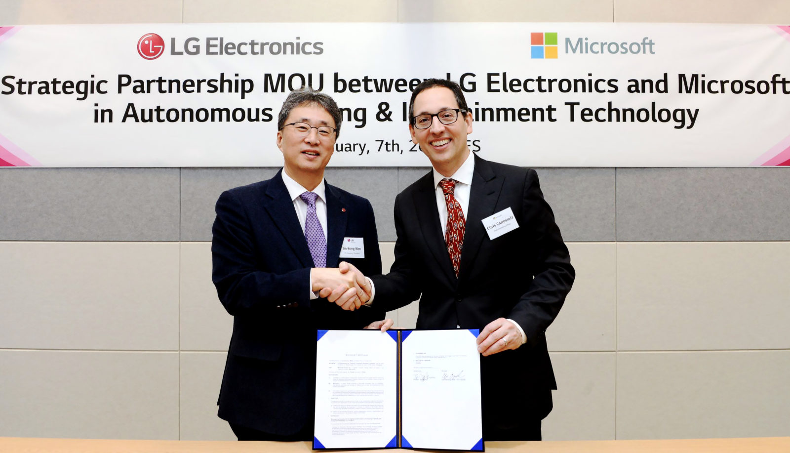 MS and LG stragetic Partnership
