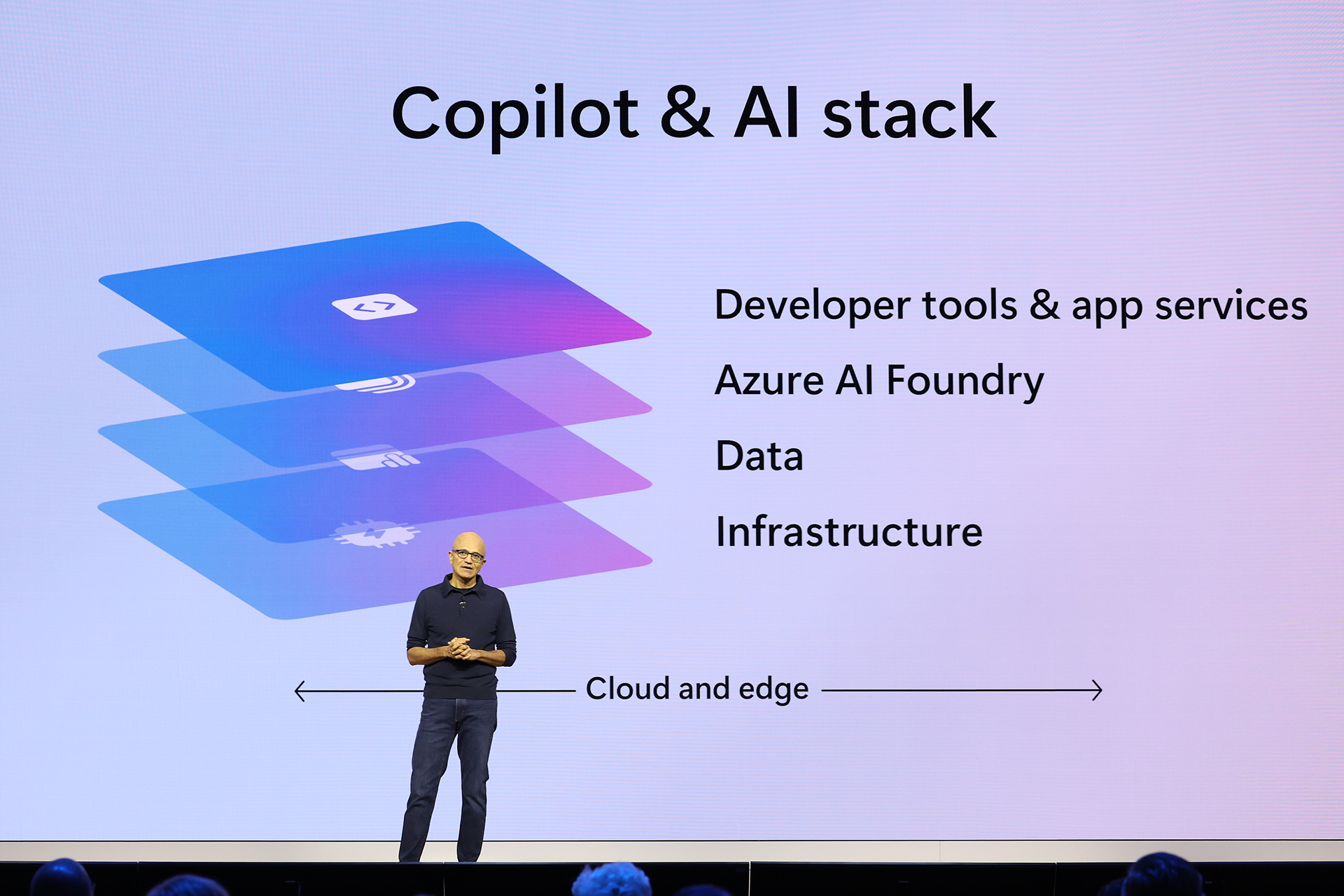 Chairman and CEO Satya Nadella speaks at Microsoft Ignite 2024.