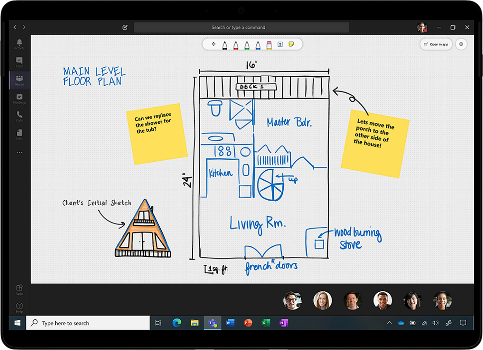 Microsoft Teams 中微軟數位白板功能更新，即將新增自黏便籤功能、打字、拖放功能，提升遠距工作、教學效率