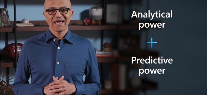 微軟執行長薩帝亞·納德拉表示，企業是否能善用數據建立分析與預測能力（Analytical power+ Predictive Power），更將成為關鍵
