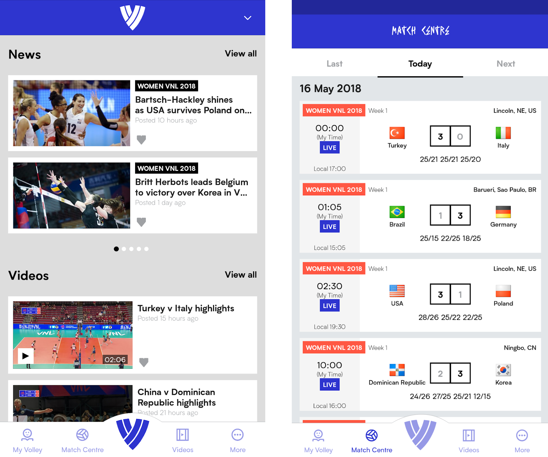 FIVB and Microsoft keep fans updated on the Volleyball Nations League