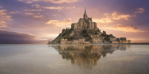 The island of Mont Saint Michel