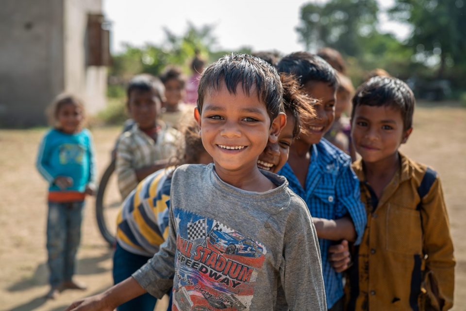 Young child in India