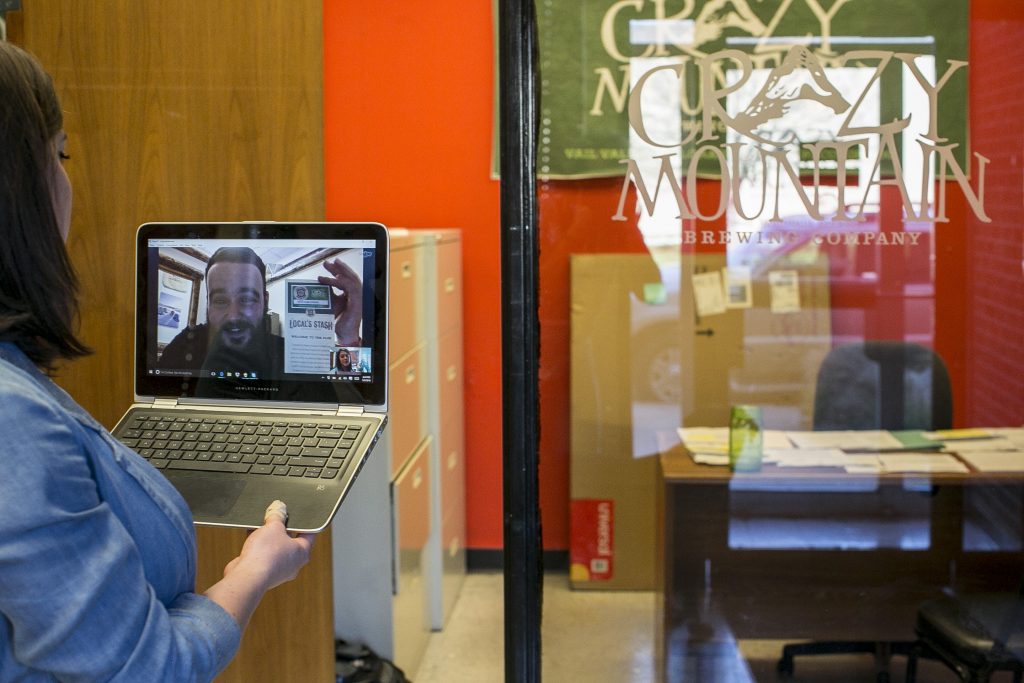 Conducting business via Skype allows the company to collaborate on designs, presentations and other projects.